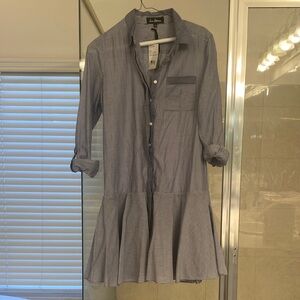 Sam Edelman, button down, pin stripe, shirt dress